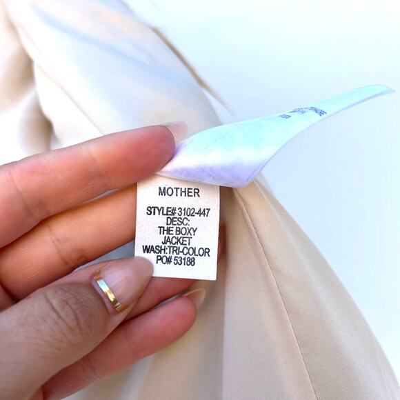 Mother Boxy Jacket Faux Fur Vest Ombre Neutral Tan Tri Color XS Boho Festival - Picture 4 of 8